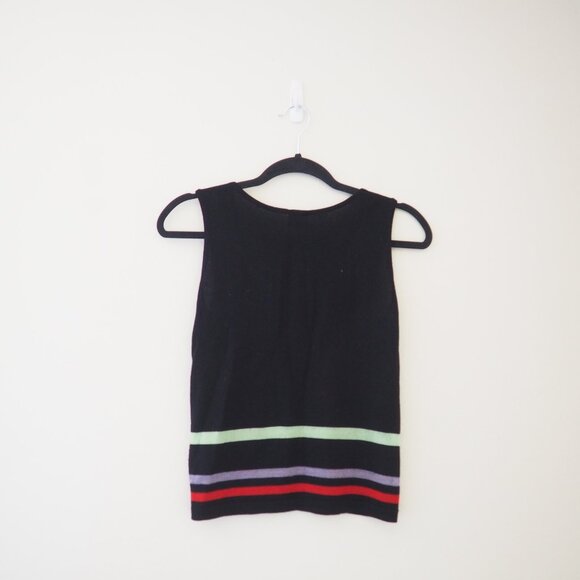 Armani Collezioni Knit Colorblock Tank Top sz 4 - Picture 6 of 7